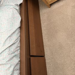 Queen bed and wood frame