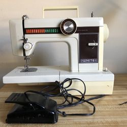 Vintage Sewing Machine WHITE brand