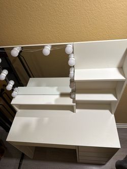 White vanity