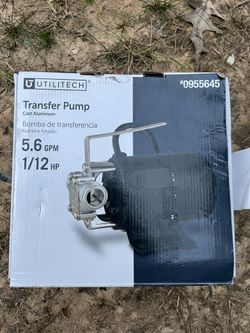 Transfer water pump 5.6 GPM 1/12HP