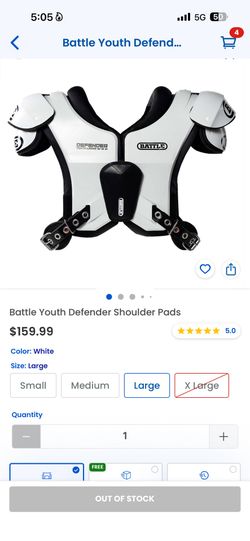 YLARGE USED BATTLE PADS