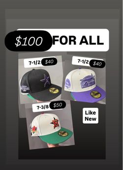 Houston Astros fitted hats all for $100