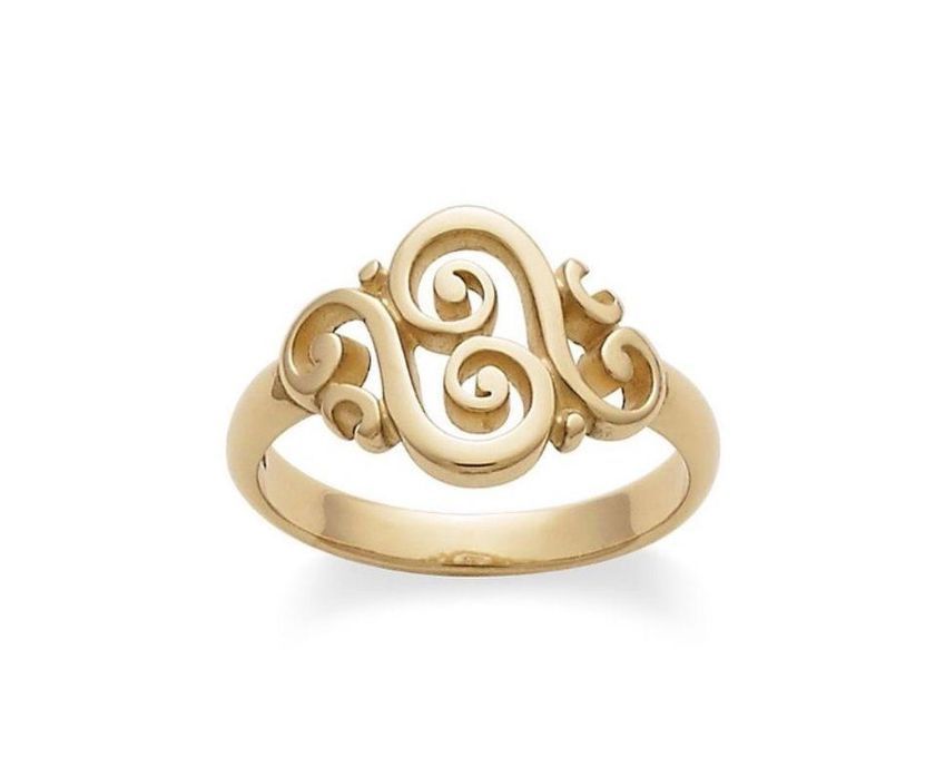 Retired James Avery Spanish Swirl 14k gold Ring - size 6