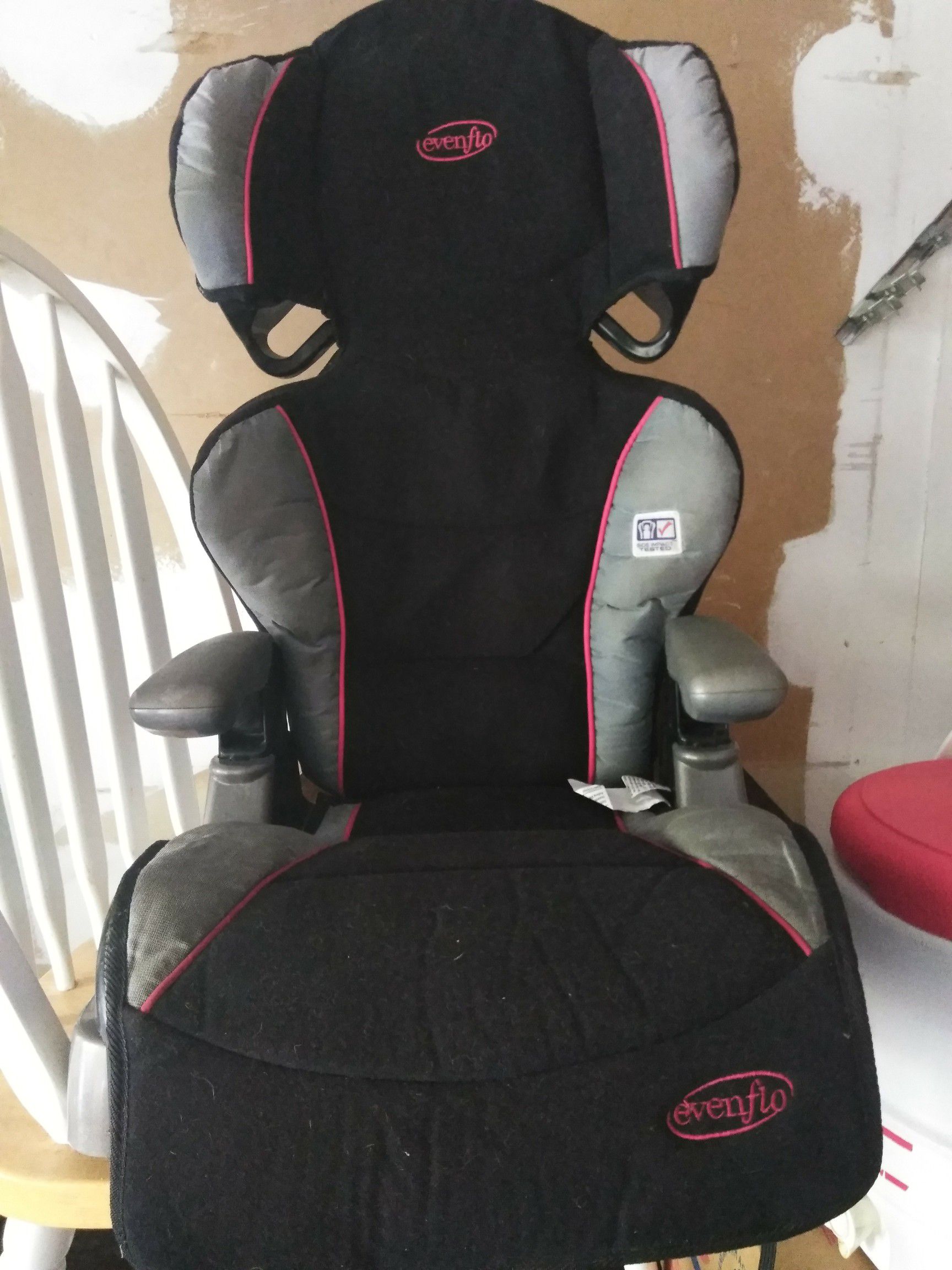 Evenflo  Black, Red & Grey Booster Seat