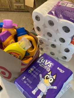 Household Bundle – Diapers, Laundry Detergent & Toilet Paper