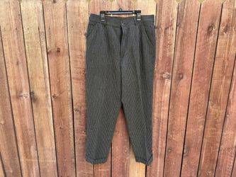 DULCE & GABBANA BLACK DRESS Men’s STRIPED PANTS - Pre-Owned- 36/50 ( COMPARE THE SIZE ) - $55