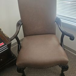 Set of leather chairs 