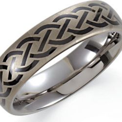 Men Wedding band Tungsten 