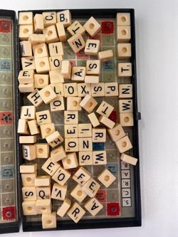 Vintage Travel Scrabble Game Set