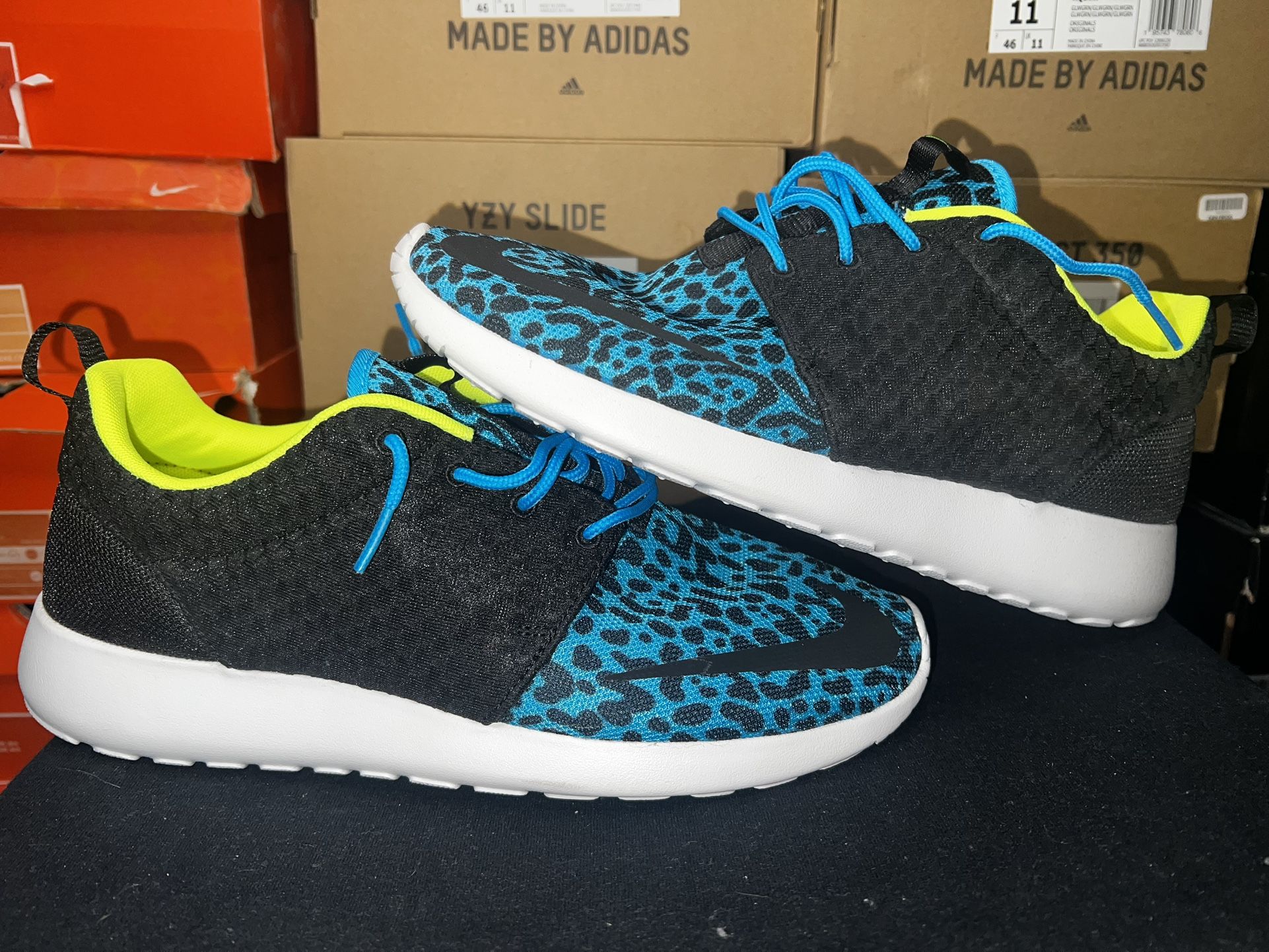 Nike Roshe Run Blue Leopard