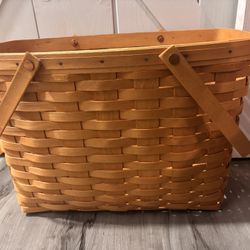 Longaberger Magazine Basket With Plastic Protector