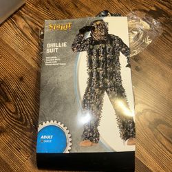 Ghillie Suit Halloween Costume Mens Large Easy Wear 