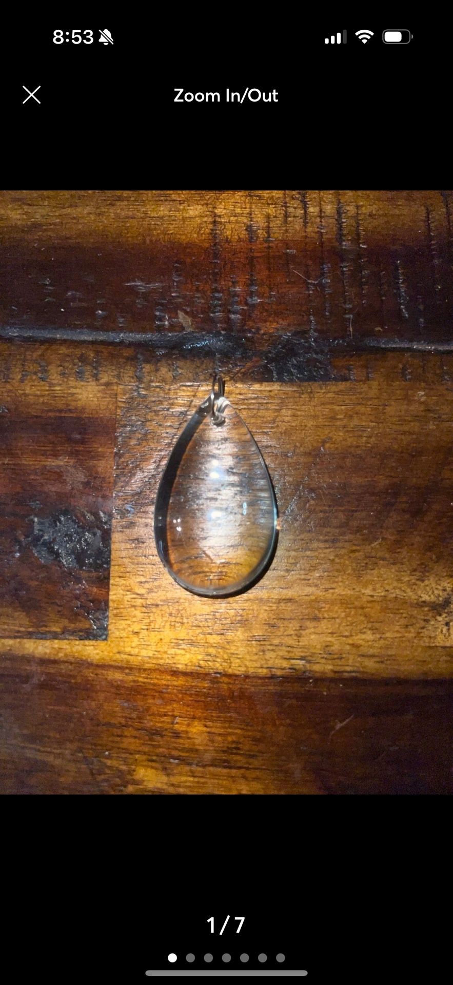 tear drop crystal