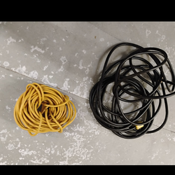 Oscillating tool, electric drill, extension cords, work lights, misc tools