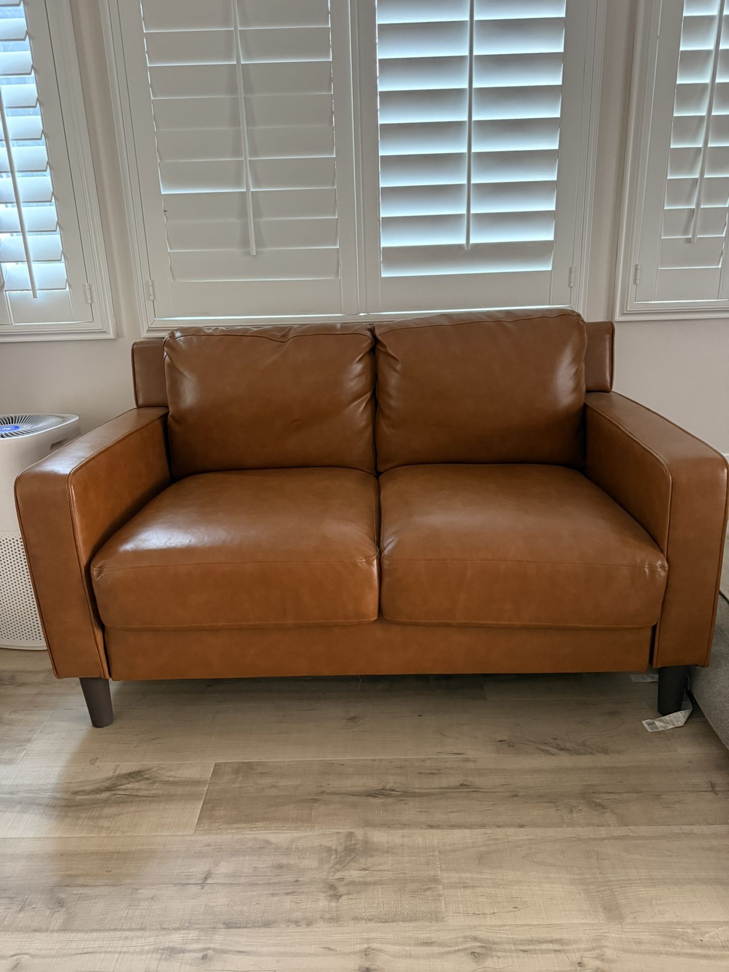 Ferranti 55" Faux Leather Loveseat