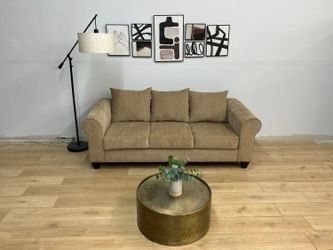 Light Brown 3-Seater Sofa