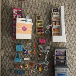 Barbie Supermarket Setting