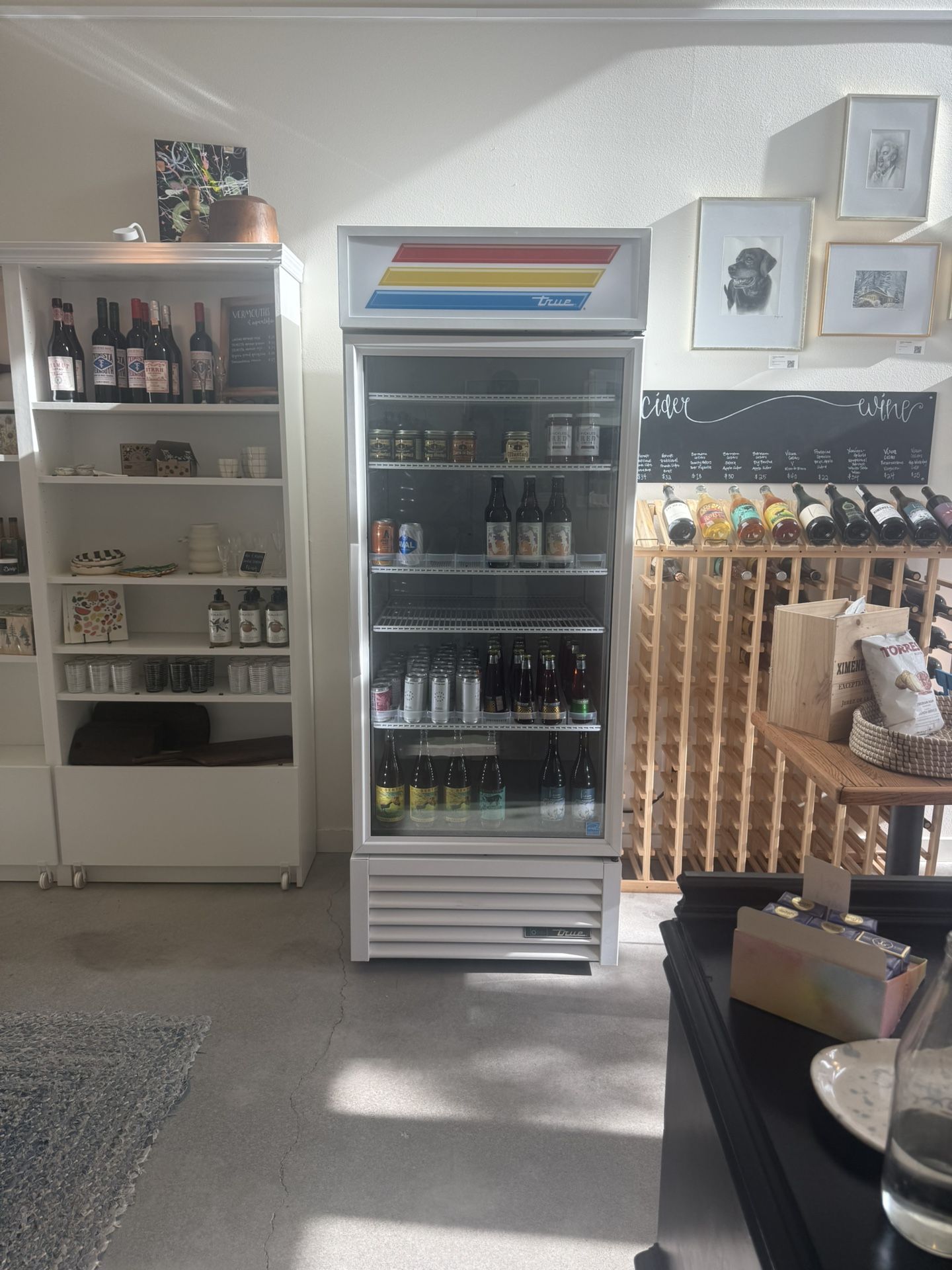 True Refrigeration Glass Door Merchandiser with Accessories