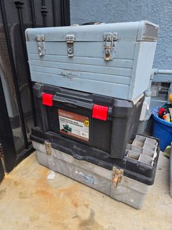 3 tool box with tools