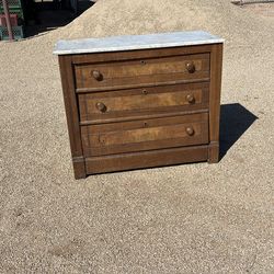 Antique dresser with marble top