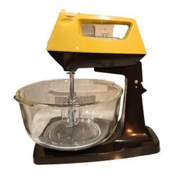 Sunbeam 12 Speed Mixmaster Stand Mixer w/ FIRE KING Mixing Bowl