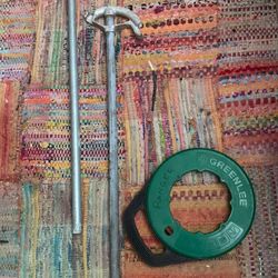 Half Inch Pipe Bender / Three-Quarter Inch Pipe Bender By Rigid And One Greenlee Fish Tape