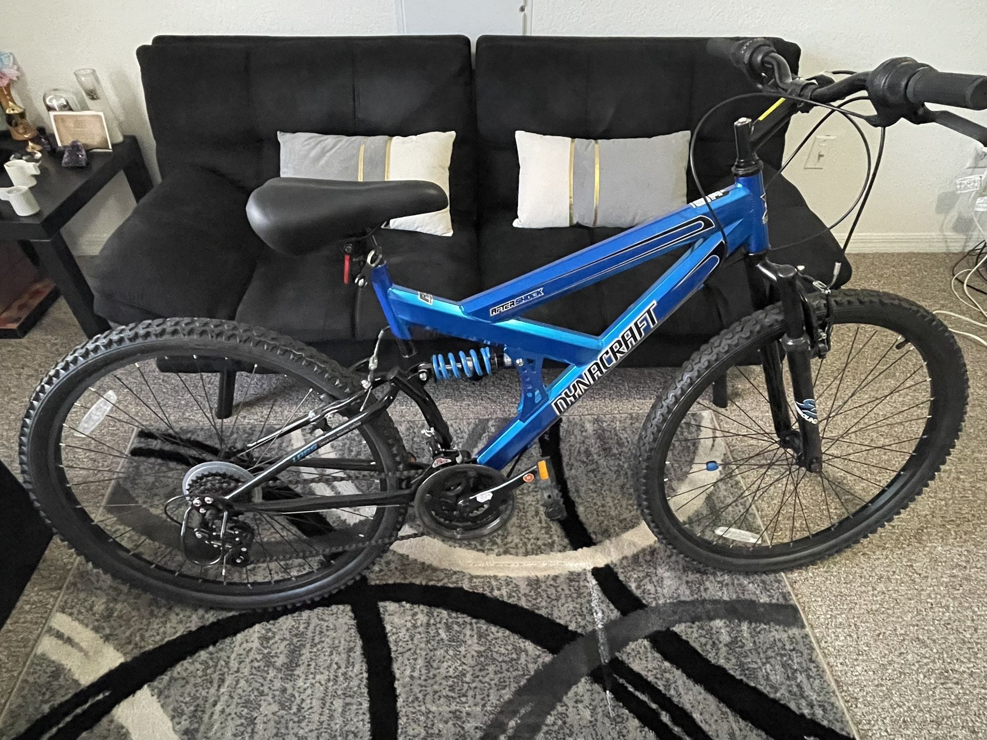 Dynacraft 26 Inch Aftershock Dual Suspension Montain Bike, Blue