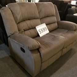 Brand New Manual Reclining Loveseat