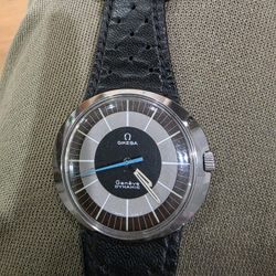 Vintage OMEGA Geneve Dynamic TOOL107 Automatic Silver Date Mens 41mm
