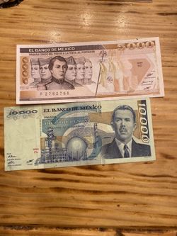 Pair of bills mexico