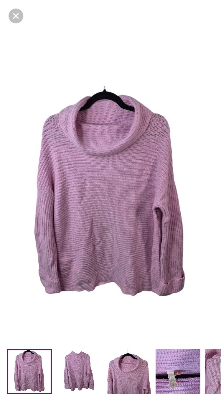 Pilcro Womens Sweater Size S Pullover Cowl Neck Long Sleeve Top Oversized Cozy 