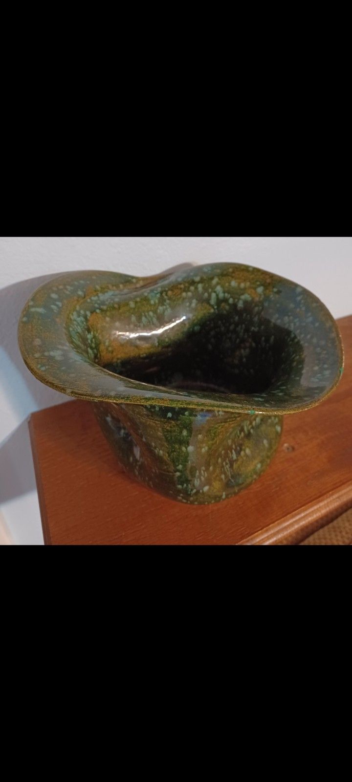 Rare Ceramic Raku Chalice/ 1960's