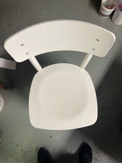 White Modern Dining Chair x 2