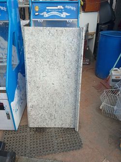 Countertop  laminated  granite white stone wash