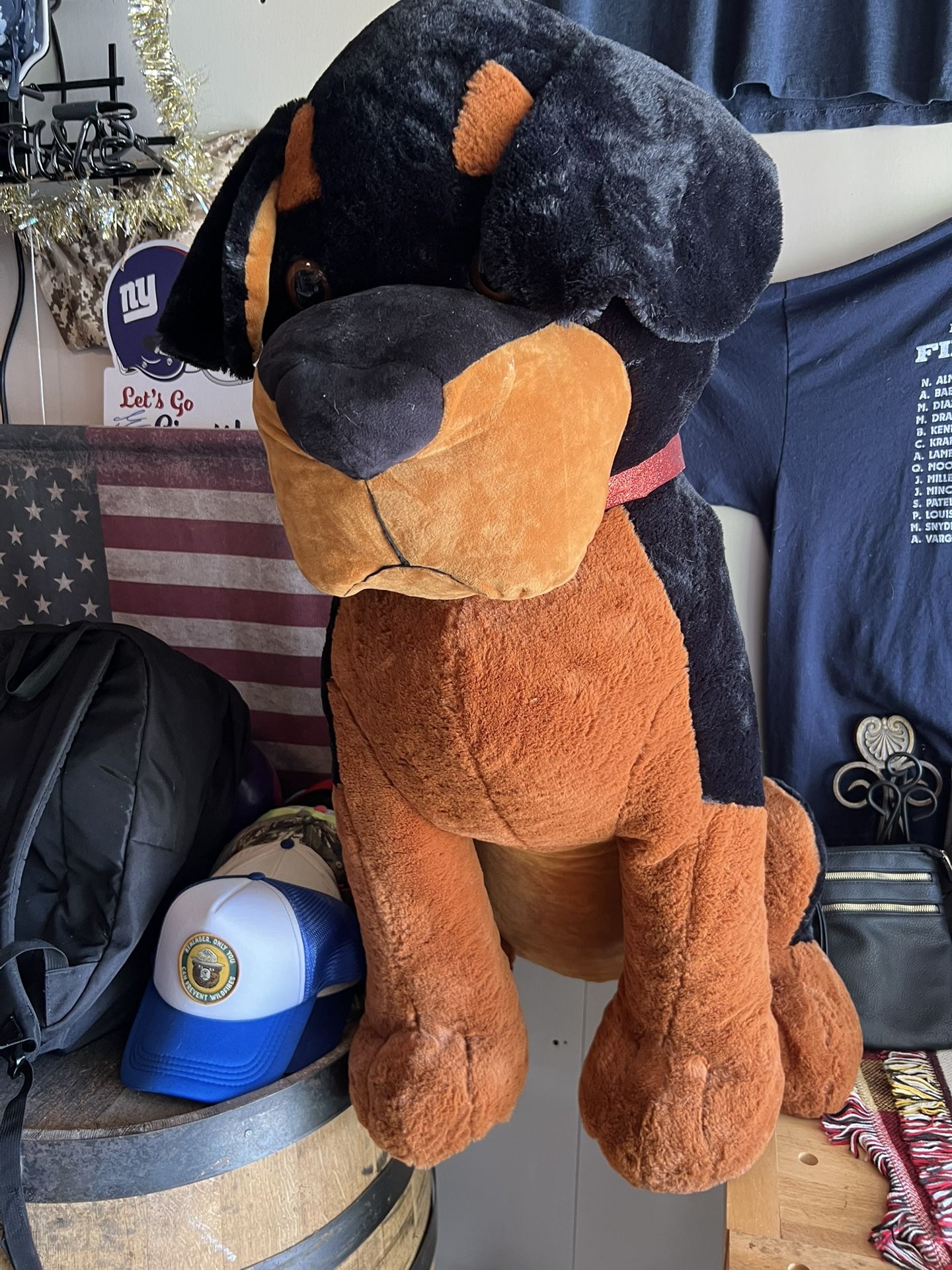 3 Ft. Jumbo Stuffed Animal Rottweiler Dog Puppy From Boardwalk