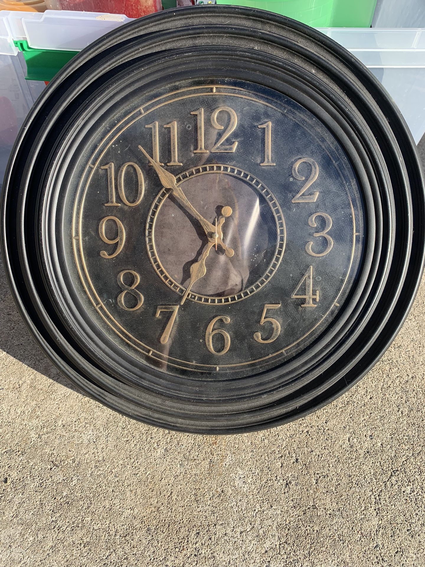 Black Wall Clock