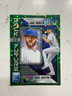 Panini 2026 Donruss Elite Baseball - Arrieta/Horton Back to Future Green #10 Cubs