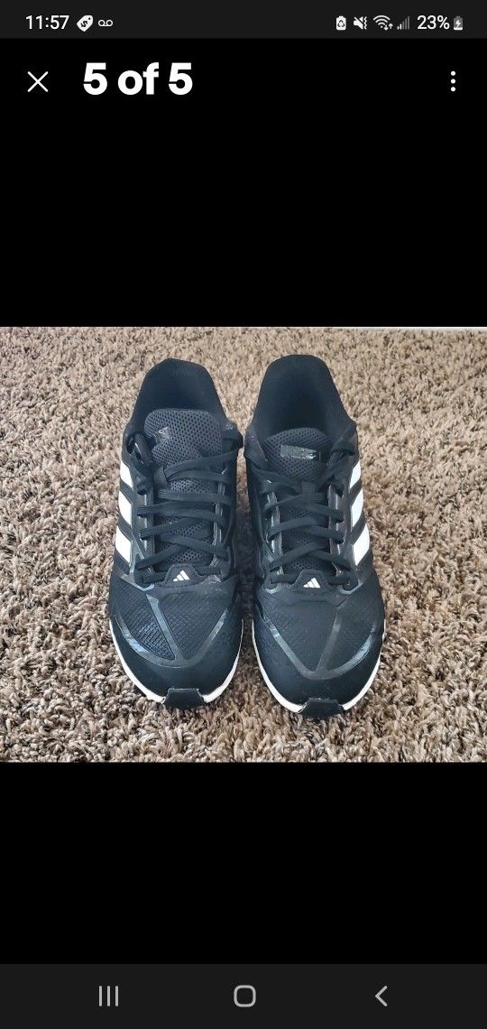 Adidas Icon 8 MD Point Men's Baseball Cleats Shoes Black Size 8.5