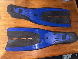 Aeris Blue and Black Swim Fins