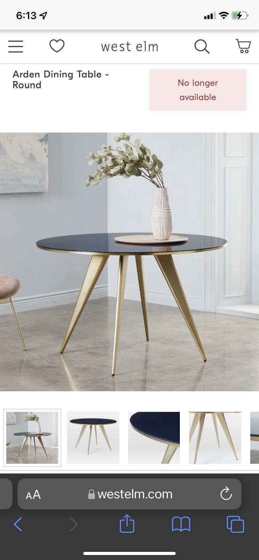 West Elm Round Dining Table