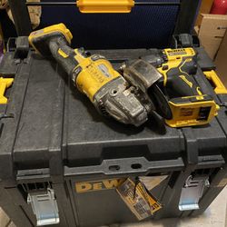 3 Items Box, Drill And Grinder 