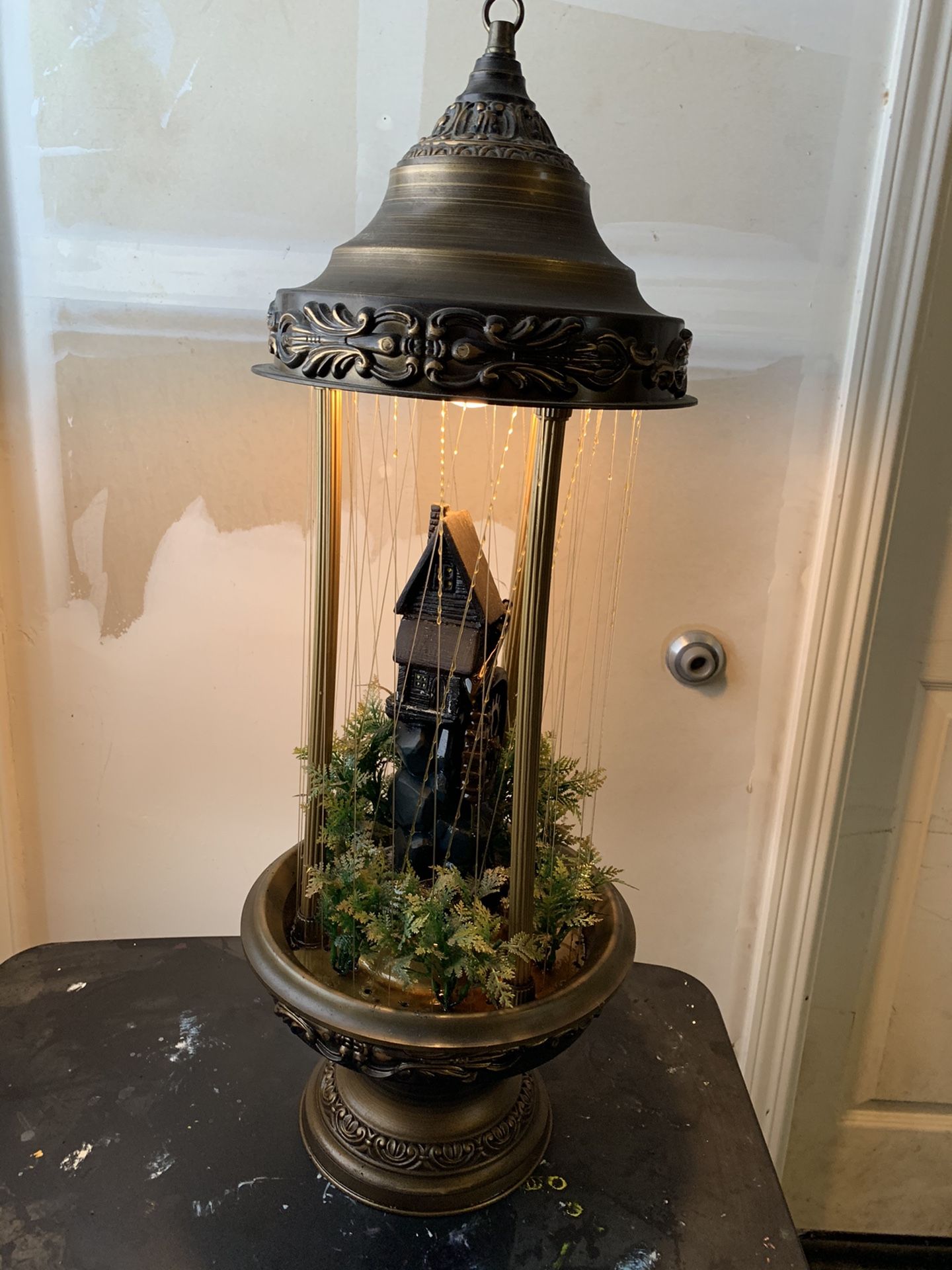 Antique Oil Rain Lamp/Fountain