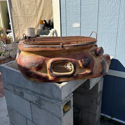 Brasero De Barro Forma De Puerco