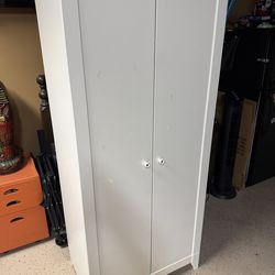 White ikea closet