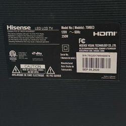 Hisense 75R6E3 LED LCD TV