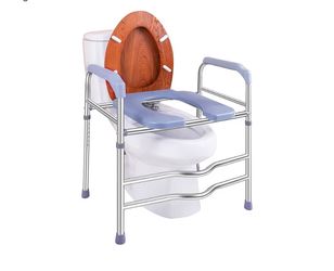 Deewow Raised Toilet Seat with Handles, Toilet Seat Riser for Seniors with Adjustable Height, up to 400lbs, Raised Toilet Seat for Elderly, Pregnant a