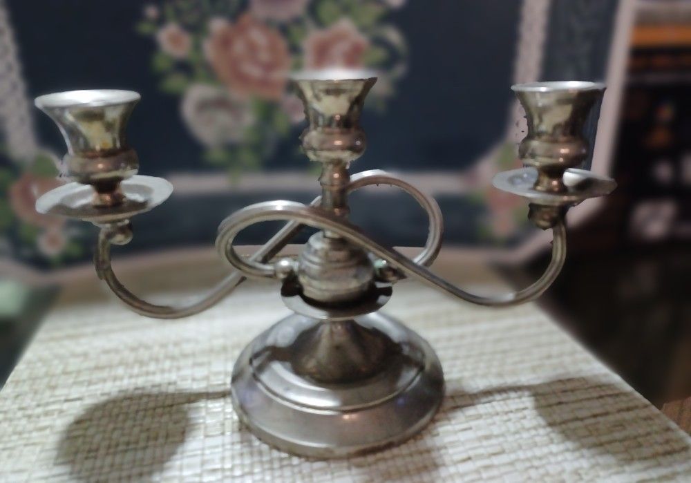 Vintage Silverplated Candelabra