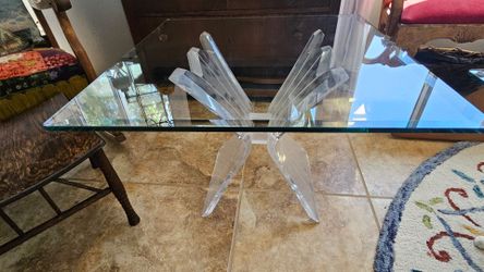 3 Lucite Butterfly Tables