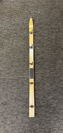 Vintage Wood Ski Coat Hanger