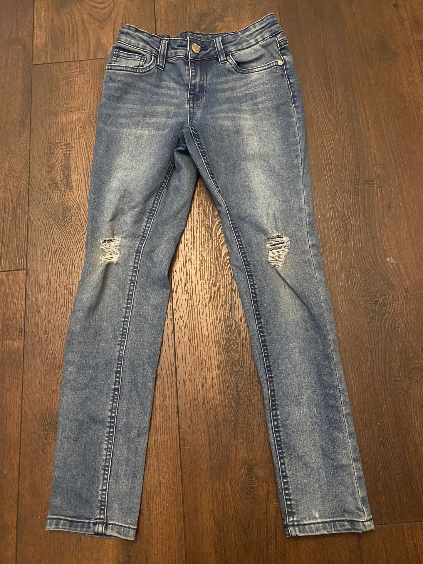 Bolts Blue Jeans Size 10 By Studio V #4
